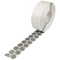 Gewebeklebepunkte Durchmesser30mm 2-reihig PE silbefarben 4000St./Rolle TRANSPAK