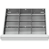 WS24 Schubladeneinteilung Metalleinteilung BLH 100/125 mm Innenmaß 500 x 450 mm - WS24-100166