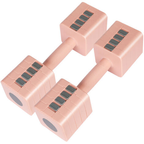 Centra Pair Adjustable Dumbbells Set 2.8KG-10KG Metal Weight Block Home Gym Pink