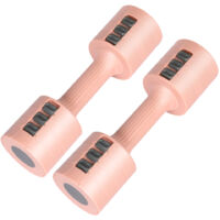 Centra A Pair Of 1KG To 2.5KG Adjustable Dumbbells With Metal Weight Pink