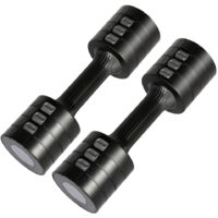 Centra A Pair Of 1KG To 2.5KG Adjustable Dumbbells With Metal Weight Black