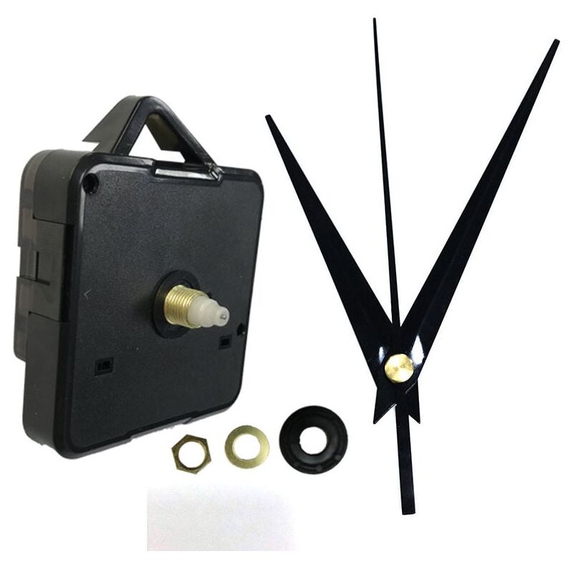 2 Stück Uhrwerke Für Wanduhren - Geräuschlose Quarzuhrwerke Mit Zeigern