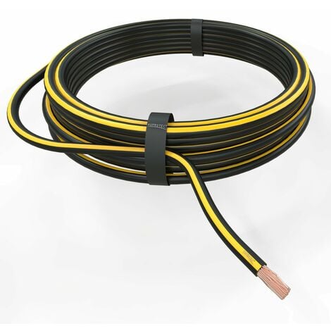 1,5 mm² Fahrzeugleitung schwarz - gelb FLRY-B Kfz Kabel Stromkabel  Meterware als Bund