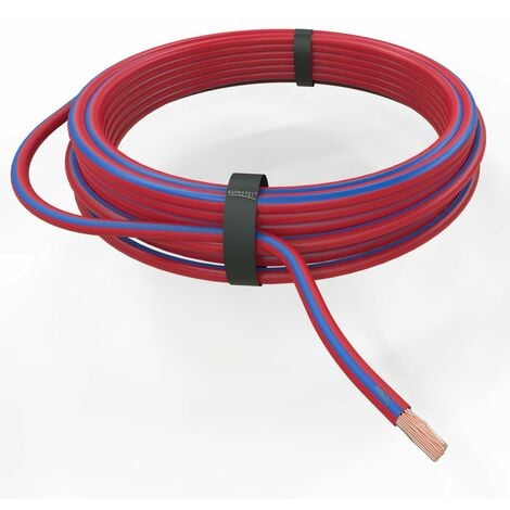 0,75 mm² Fahrzeugleitung rot - blau FLRY-B Kfz Kabel Stromkabel Meterware  als Bund