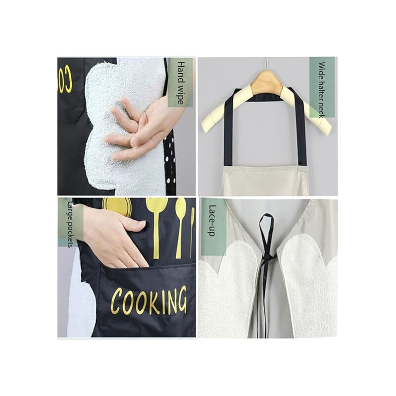 ENSIANTH Spinnenschürze Mit Taschen - Wasserdicht Für Küche & Grill