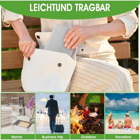 4er Set Seifenbeutel Für Unterwegs - Praktische Netzbeutel Mit Karabiner Für Reise, Camping & Fitness