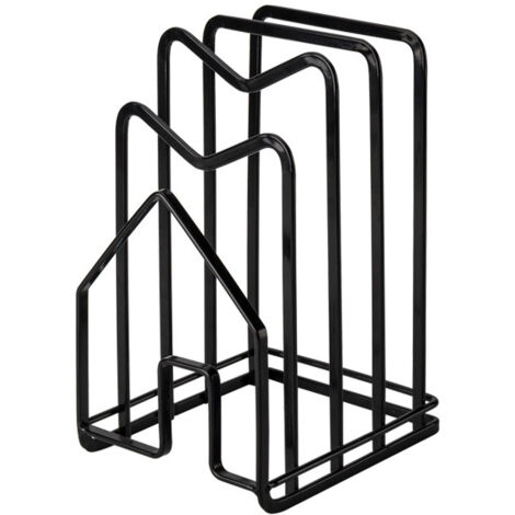 Schneidebrett Aufbewahrungsregal Edelstahl | Topfdeckelhalter | Küchenorganizer 19x16,5x11,7cm