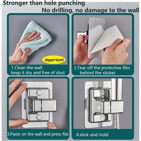 Zahnbürstenhalter Set 2-tlg - Wandmontage Weiß