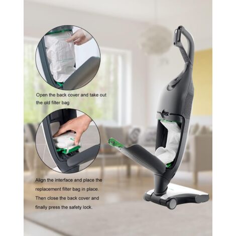 12x Staubsaugerbeutel Für Vorwerk Kobold VK200 | Premium Microvlies Filtertüten | 99,99% Feinstaubfilterung