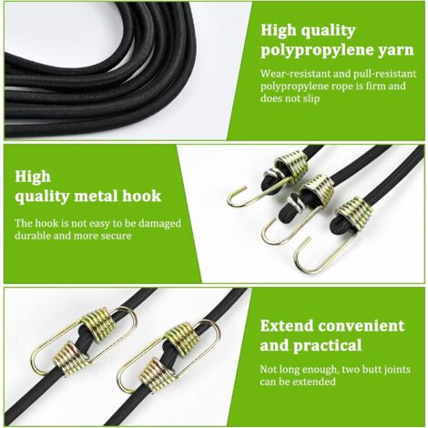 30 Stück Bungee-Kordeln Mit Kugeln - Elastische Zelt Planen Befestigung - Outdoor Camping