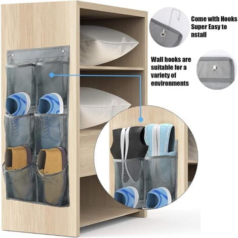 Schuhorganizer Für Die Tür - 2-in-1 Aufbewahrung Mit Haken