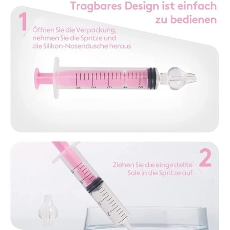 WUSJCOF Baby Nasenspritze Aufsätze - 10 Stück Silikon Spitzen Für Babys Ab 4 Monaten