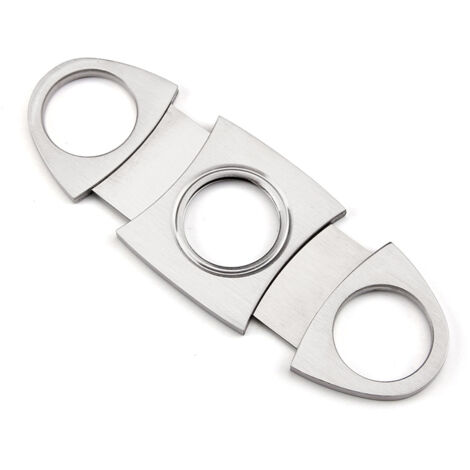 W.SWAN Zigarrenschneider Aus Edelstahl – Doppelseitige Klingen, Goldene Gravur, Für Zigarren Bis 55/64 Ring