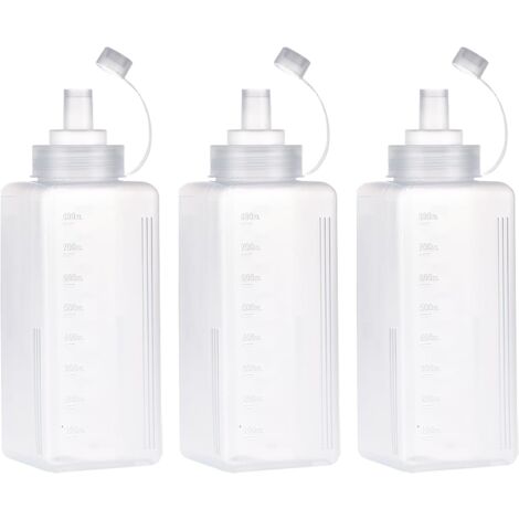 Amazing Abby 6-teiliges Quetschflaschen-Set (473 Ml) – BPA-frei, Spülmaschinenfest | Für Ketchup, Senf, Saucen & Dressing