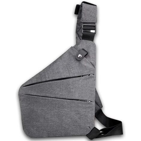 SEAFEW Zaino A Tracolla Antifurto Uomo - Borsa Crossbody Leggera In Nylon Con Porta USB, Impermeabile, Per Viaggi, Trekking, Uso Quotidiano, 350g - 6