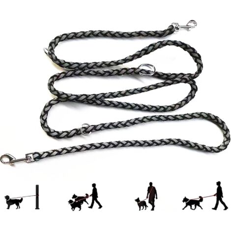 Doppelte Hundeleine 2in1 - Verstellbare Leine Für 2 Hunde