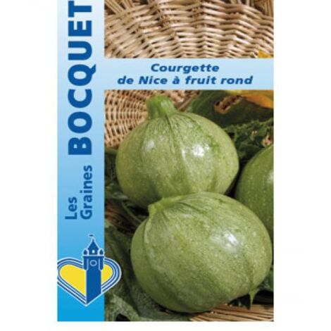 Courgette 'de Nice à fruits ronds' le sachet de 20 graines (3g) (1/2)