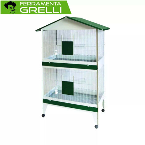 Voliera Smontabile Con Ruote 64x55x155H