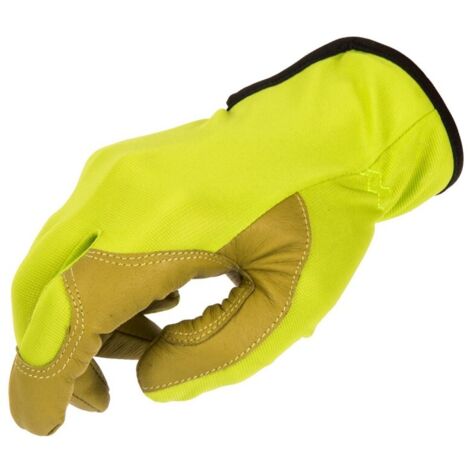 Stocker Guanti da giardino con palmo in vera pelle 9/M