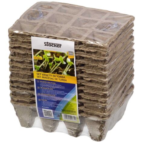 Stocker Set vasetto in fibra di torba 12 x 16 x h6 cm