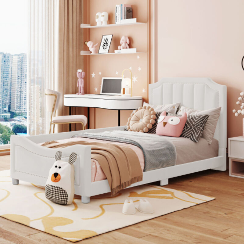 Lit Rembourré 140 X 200 Cm, Lit Pour Adolescents, Lit Double Avec Eclairage Led 93305370
