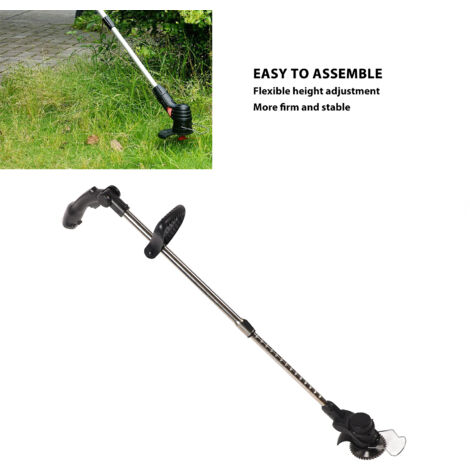 Cortadora de hilo de 12V, cortadora de malezas inalámbrica, batería de 2000mAh, altura ajustable, enchufe de 100-240V UE