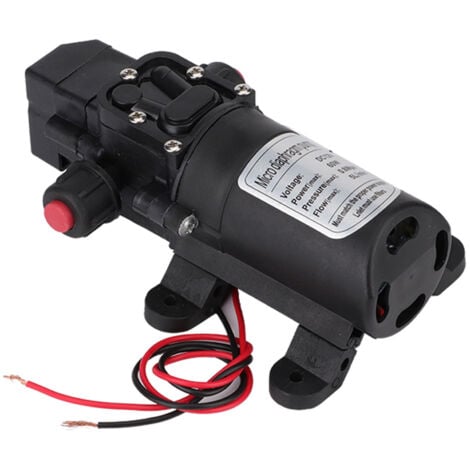 Bomba de agua, ultra silenciosa DC 12V 60W Bomba de transferencia de alta presión Cárter eléctrico portátil para purificación de modificación de vehículos