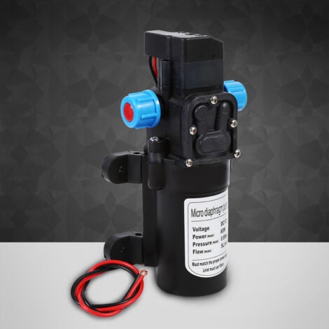 Bomba de agua, ultra silenciosa DC 12V 60W Bomba de transferencia de alta presión Cárter eléctrico portátil para purificación de modificación de vehículos