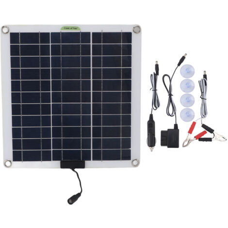 200-W-Solarbatterieladegerät-Kit Hocheffizienter monokristalliner Batterieerhalt mit OBD-Stecker für Outdoor-Camping