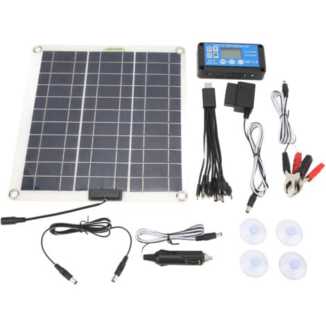 200-W-Solarpanel-Kit mit blauem Controller-OBD-Stecker, effizientes Schnellladen für Camping-Reisen im Freien
