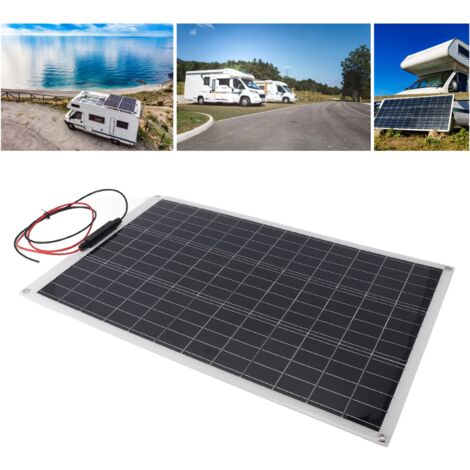 Solarpanel-Set, 300 W, monokristallines Silizium-Solarpanel mit Laderegler und 18-V-Batterieclip für Wohnmobil-Camping