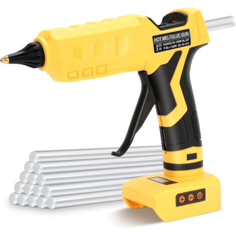Zoternen 100 W kabellose Klebepistole, kompatibel mit 20 V MAX-Akku, schnell aufheizende Klebepistole mit 20 Klebesticks für Heimwerkerarbeiten und schnelle Reparaturen (ohne Akku)