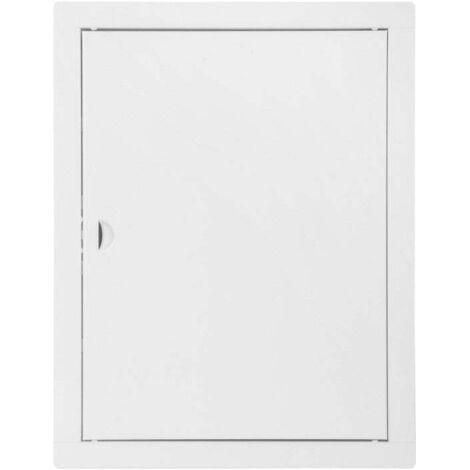 MetalSafe Inspektionsklappe Metall Weiß 40x50 cm Pulverbeschichtet Für Wand Und Kaminzugang Unauffällig Versteckt (1/2)