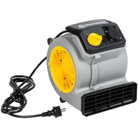 Vacmaster – Mini ventilateur 124W – 3 vitesses – Air Mover pour séchage rapide et refroidissement – Intégration prise – AM1202