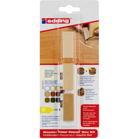 Edding 8902 4-8902-1-4611 Kit de cire de réparation parquet hêtre, érable A382122