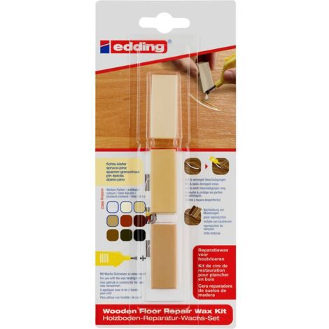 Kit de 3 cires pour planchers en bois Edding 8902 Pin / épicéa (1/2)