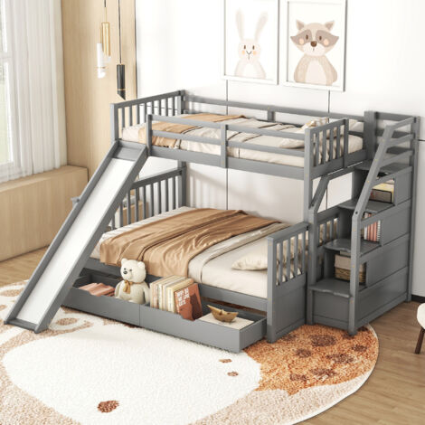 Letti A Castello 90 X 200 Cm, Letti Per Bambini, Letti Tripli, Letti A Castello 90 X 200 Cm Letti Per Bambini Letti Tripli Letti A Castello Con Letto Estraibile 1