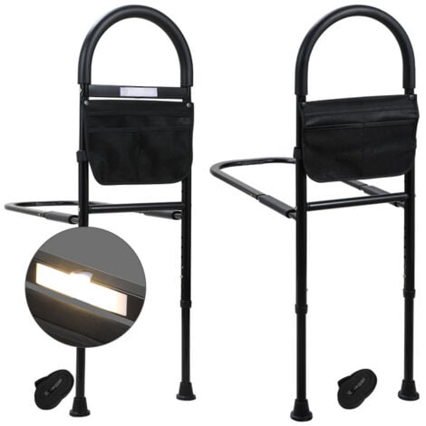 BABY JOY Bed Rail For Toddlers, 77'' Extra Long, Height Adjustable & Foldable Baby Bed Rail Guard W/Storage Pocket & Double Safety Child Lock For Kids Twin Double Full Size