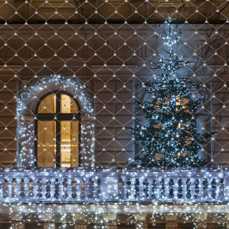 OPAHUTER Luci Albero di Natale con Stella, 2 M x 9 Fili Luci per Albero