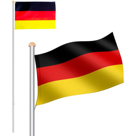 Toppa Termoadesiva Ricamata Con Bandiera Nazionale Della Germania, Per Vestiti, Ecc. 9 X 6 Cm