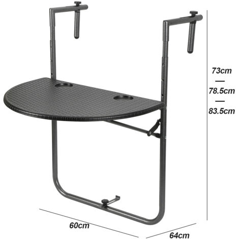 Randaco Cavalletto Da Lavoro Regolabile - Set 2 Pezzi, Portata 200 Kg, Altezza 80-130 Cm, Nero - Foto 3