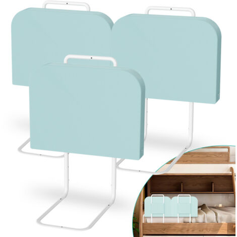 OHMG Barriera del letto per bambini, Barriera di sicurezza del letto per adulti, Recinzione di gioco portatile per bambini, Barriera del letto rimovibile, regolabile in altezza, in rete responsabile