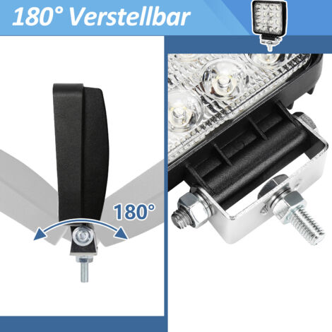 Faro LED 48W Da Lavoro - Impermeabile IP67 Per Auto, Barca E Camion - Foto 5