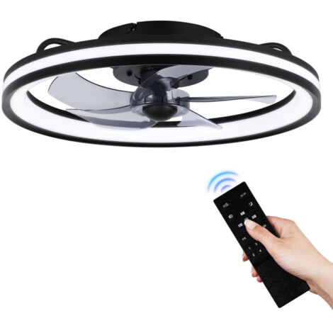 Ventilatore Da Soffitto Con Luce LED E Telecomando NACATIN - 3 Velocità, Rotazione Reversibile, Luce Dimmerabile, Ideale Per Camera Da Letto E Soggiorno