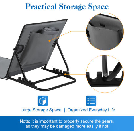 Cuscino Letto Set 3 Cuscini A Cuneo Regolabili Con Poggiatesta - Per Lettura, Letto E Divano, Grigio Cuscino Lettura Da Letto