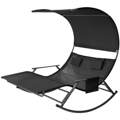 Copertura Per Dondolo Da Giardino Argento - Taffetà Poliestere Impermeabile 190 - 191x120cm - Foto 11