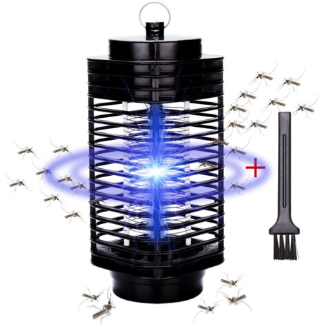 Euakee Ammazza Zanzare Elettrico Con Caricabatterie Solare E USB, 2 In 1 Lampada Anti Insetti Con Luce LED, Trappola Per Zanzare Da Campeggio Giardino Camera Letto Interno Esterno