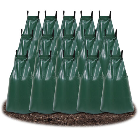TerCasa® Sacchetto per irrigazione 75 Litri in Robusto Sacchetto in PVC per irrigazione Delicata Oltre 11 Ore, Sacco d'Acqua con Chiusura Lampo e Passanti per Il Trasporto