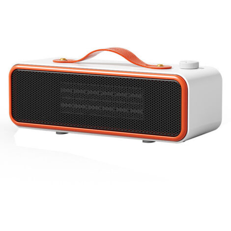 700W Electric Heater,Low-Energy Rapid Heating Ceramic Electric Heater - Speaker Model Orange