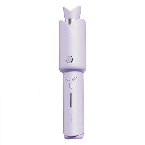 Wireless Automatic Hair Curler Rechargeable Ceramic Curling Iron - Pink